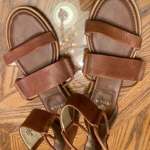 Isola Brown Leather Sandals
